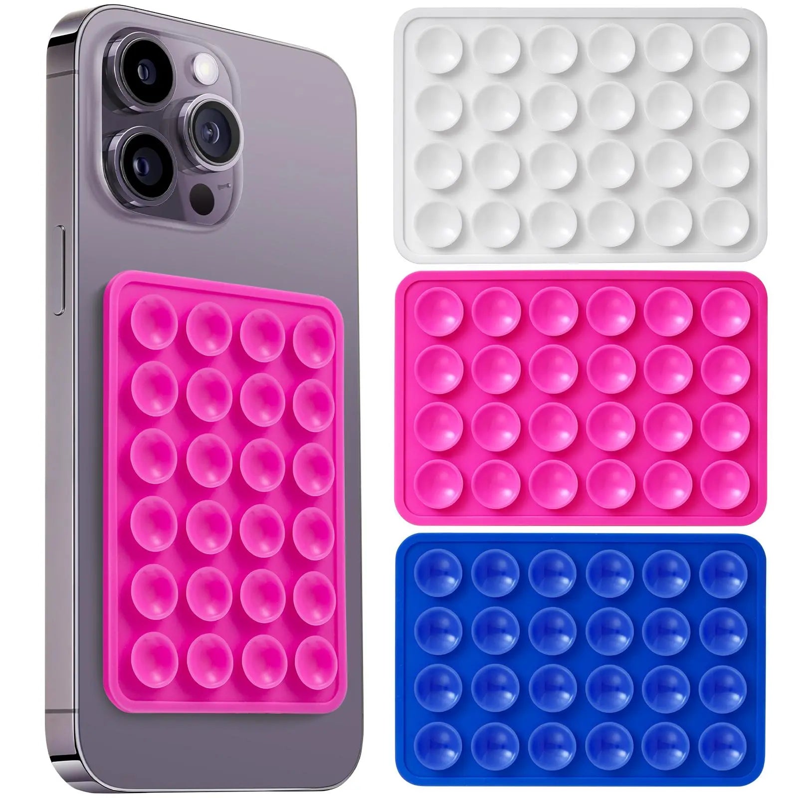 Mixed Color Suction Cup Phone Case Mount, Universal Adhesive Phone Back Holder, Suction Cup Phone Stand, Universal Phone Accessories for Iphone and Android, Phone Holder, Multipurpose Phone Holder, Vacuum Phone Grip