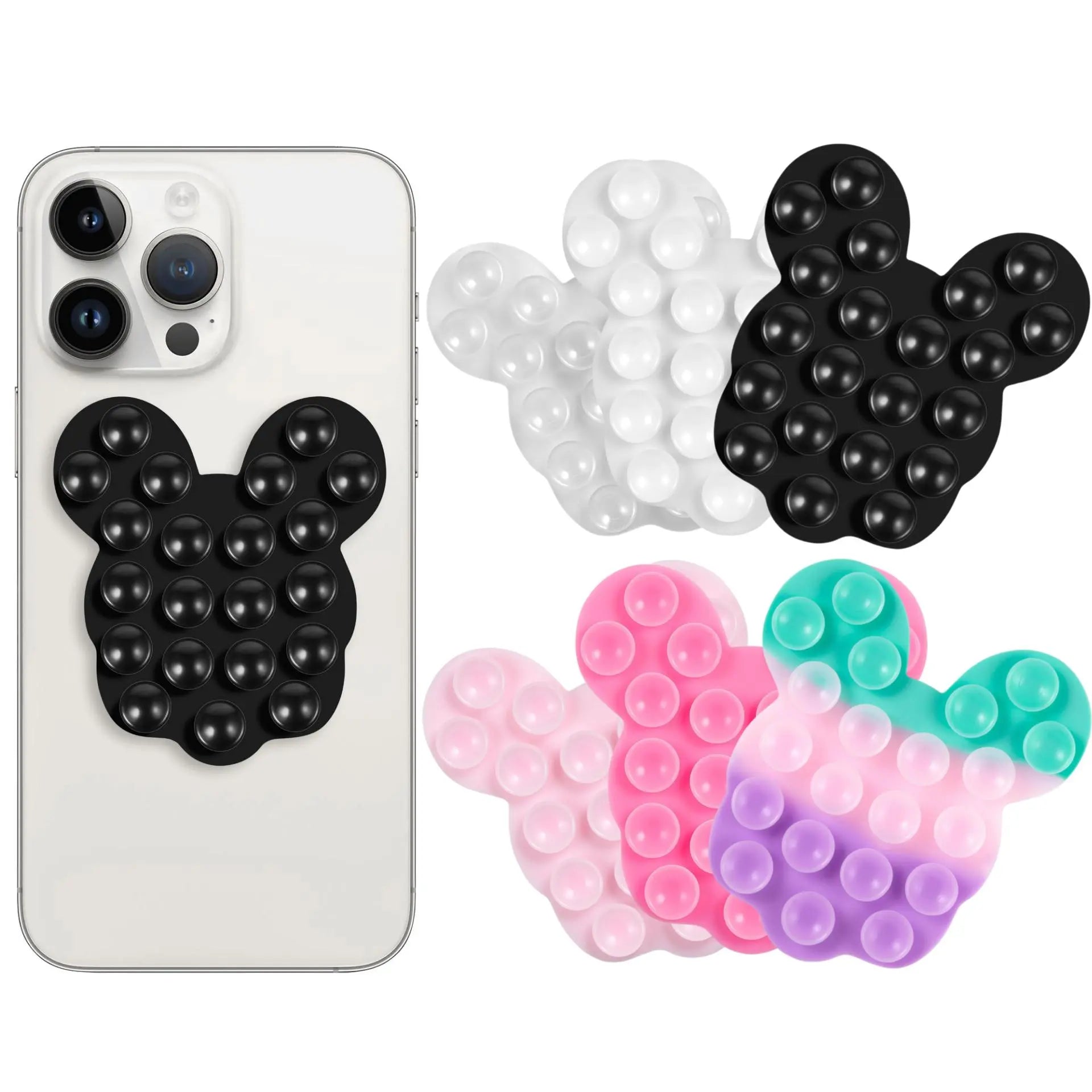 Mixed Color Suction Cup Phone Case Mount, Universal Adhesive Phone Back Holder, Suction Cup Phone Stand, Universal Phone Accessories for Iphone and Android, Phone Holder, Multipurpose Phone Holder, Vacuum Phone Grip