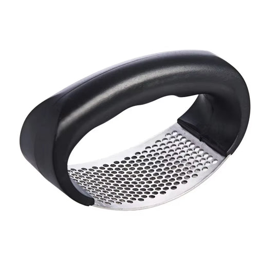 Arc-Shaped Garlic Press, Garlic Puree Press Household Stainless Steel Garlic Spater for Pressing Garlic Puree and Beating Garlic