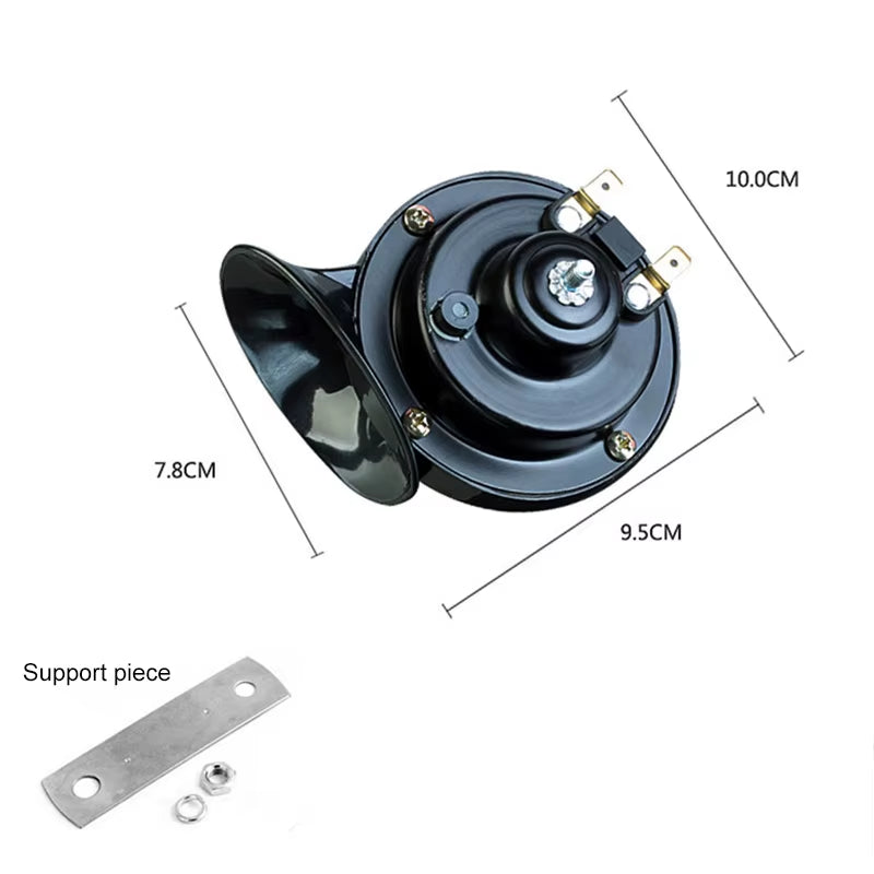 12V 48V 60V Super Loud Motorcycle Waterproof Snail Horn Sound Monophonic Scooters Motorcycle Accessories Electric Moped Horn