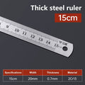 1Pcs 15/20/30/40/50/60100Cm Stainless Steel Metal Straight Ruler for Home School Precision Measuring Tool Drawing Tool Supplies