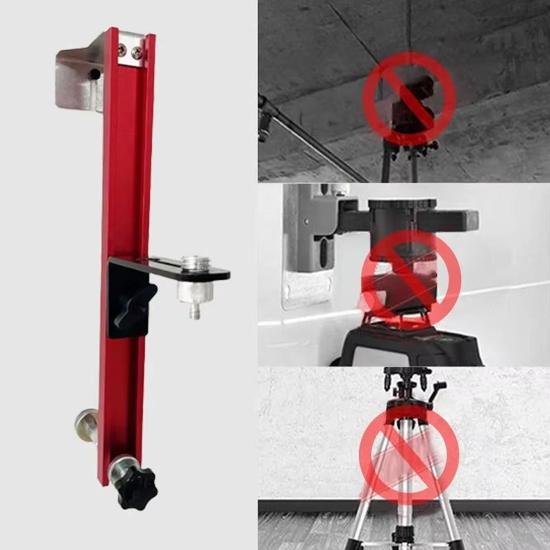 Universal Laser Level Wall Mount Bracket Adjustable Multi-Functional Laser Bracket for Rotating Laser Leveling Support Bracket