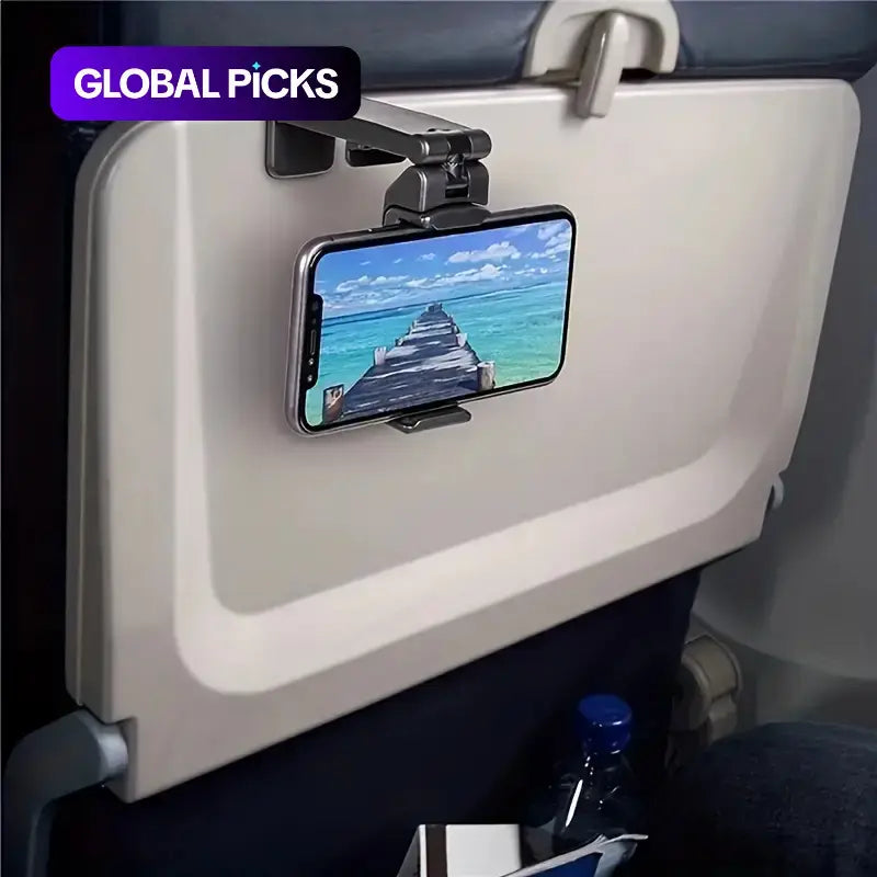 1 Count Universal 360-Degree Rotatable Multi-Angle Adjustable Phone Stand, Cell Phone Mount, Phone Accessories for Flights, Travel and Business Trips #GLOBAL PICKS