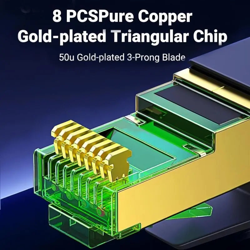 Cat 8 Ethernet Cable, High-Speed Braided 40Gbps 2000 Mhz Network Cord, Heavy Duty LAN Cable for Gaming PC, PS5, Xbox, Modem and Router #GLOBAL PICKS