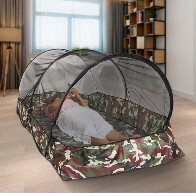 Camping Mosquito Net Tarp Tents Waterproof Travel Folding Portable for Trips Outdoor Garden Single-Door Dormitory Anti-Mosquito.