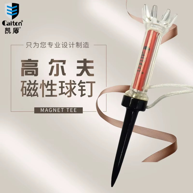 Golf Tees Brand New 5Pcs/ Bag 90Mm 3.11 Inch Caiton Golf Ball Tees Nail Plastic Ball Tee Set Magnetic Tee Multicolor