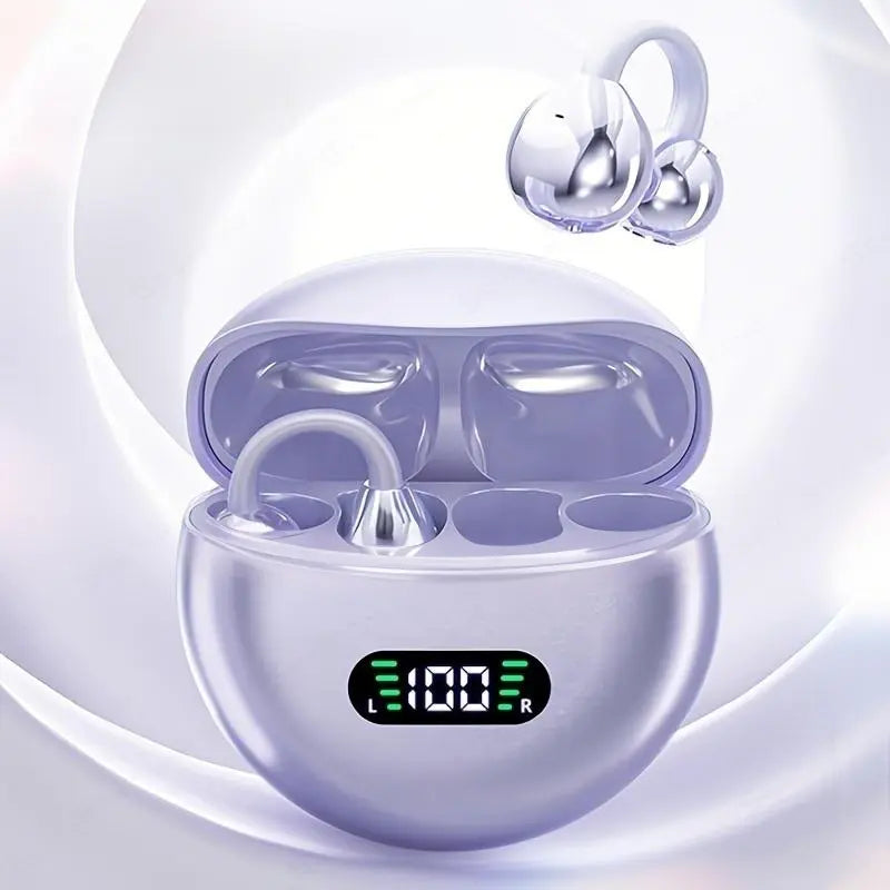 Wireless Open-Ear Headphones, TWS Earbuds with Charging Case, Stereo Sound Earphones for Android & Iphone, Bluetooth-Compatible Earbuds for Sports and Audio, Wireless Earbuds Headset