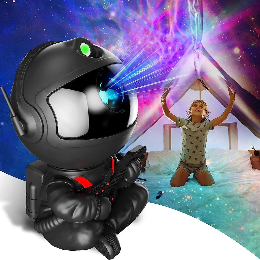 Astronaut Projector Night Light with Remote Control, 1 Count Galaxy Projection Light, Star Projector for Bedroom Playroom Home Theater Ceiling Room
