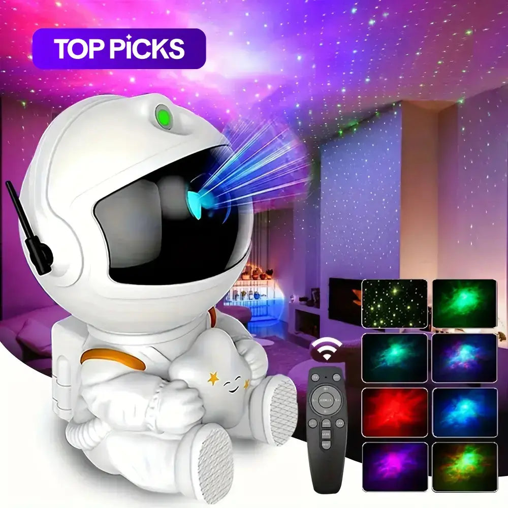 Galaxy Projector Light, Mini Astronaut Nebula Projector LED Lights for Bedroom, Starry Night Projector with Remote Control for Playroom Home Theater, Starlight Projector, Gift