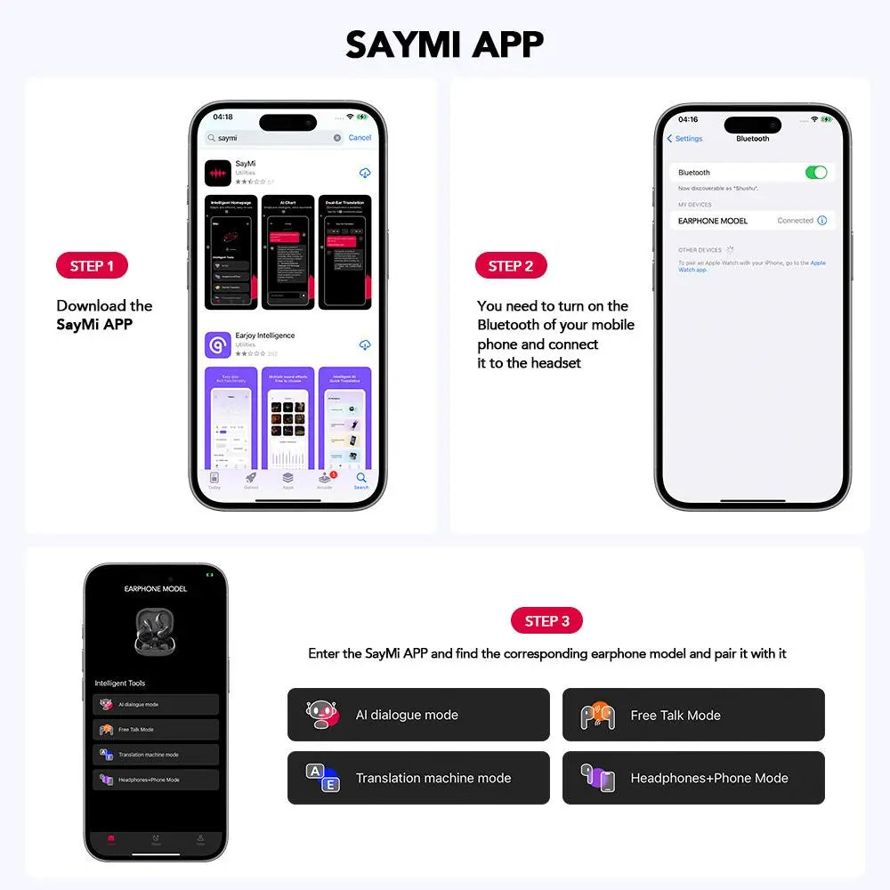 MINISO X33 Translation Wireless Earbuds, Open-Ear BT 6.0 Headset, Supports 134 Languages, Real-Time Translation Headset (App Required), Gaming BT Earphones with Hi-Fi Sound, Compatible with Android & Ios, True Wireless Earbuds