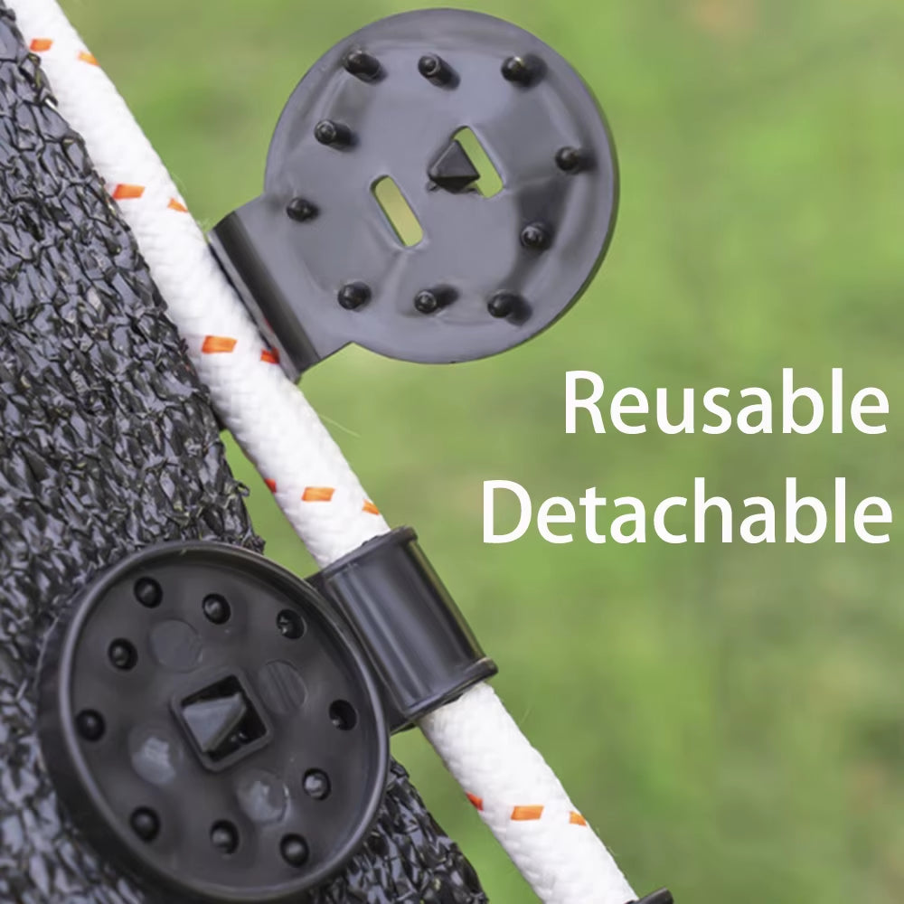 Shade Cloth Clips Shade Fabric Clamps Accessories Grommets for Net Mesh Cover Sunblock Fabric in Garden Backyard Greenhouse