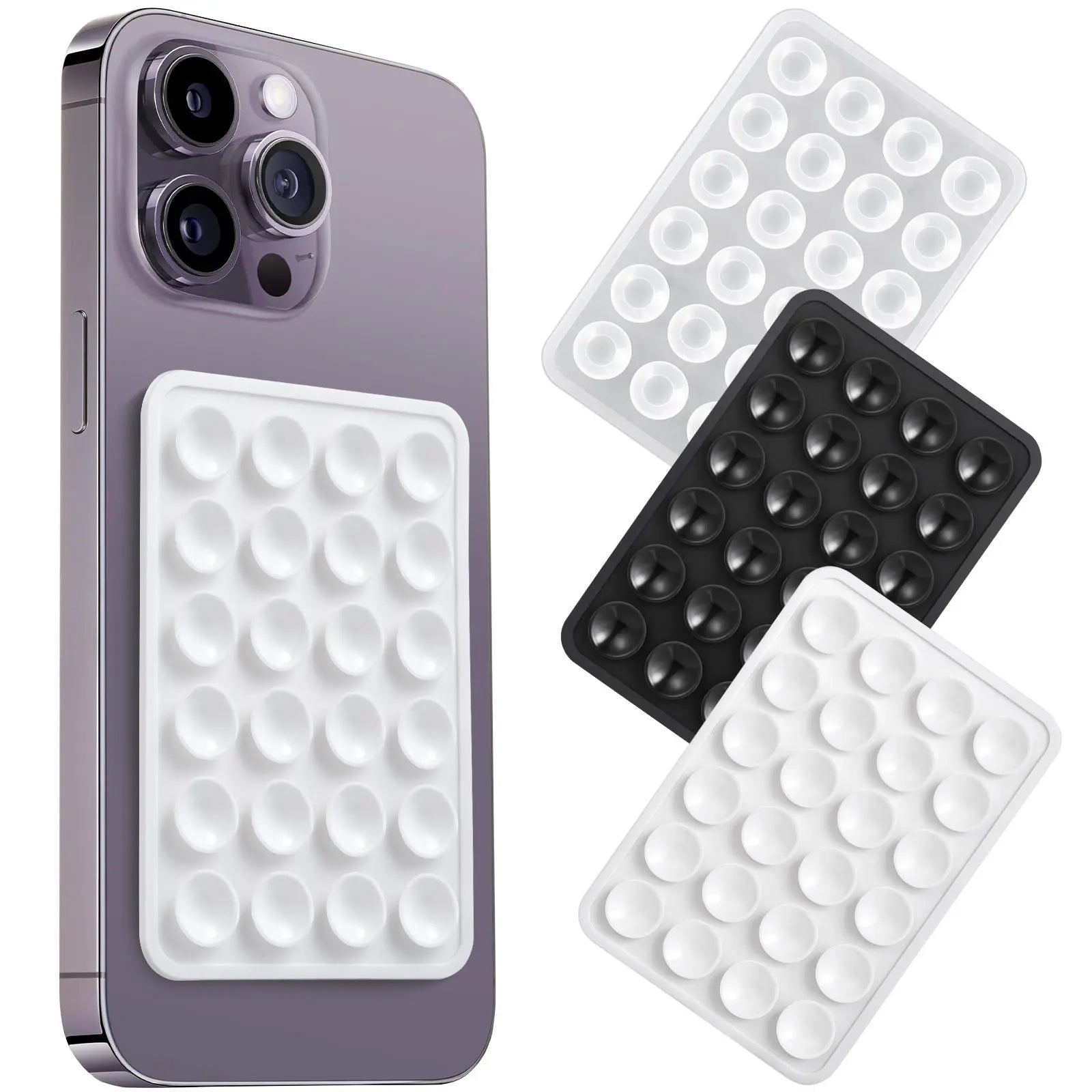 Mixed Color Suction Cup Phone Case Mount, Universal Adhesive Phone Back Holder, Suction Cup Phone Stand, Universal Phone Accessories for Iphone and Android, Phone Holder, Multipurpose Phone Holder, Vacuum Phone Grip