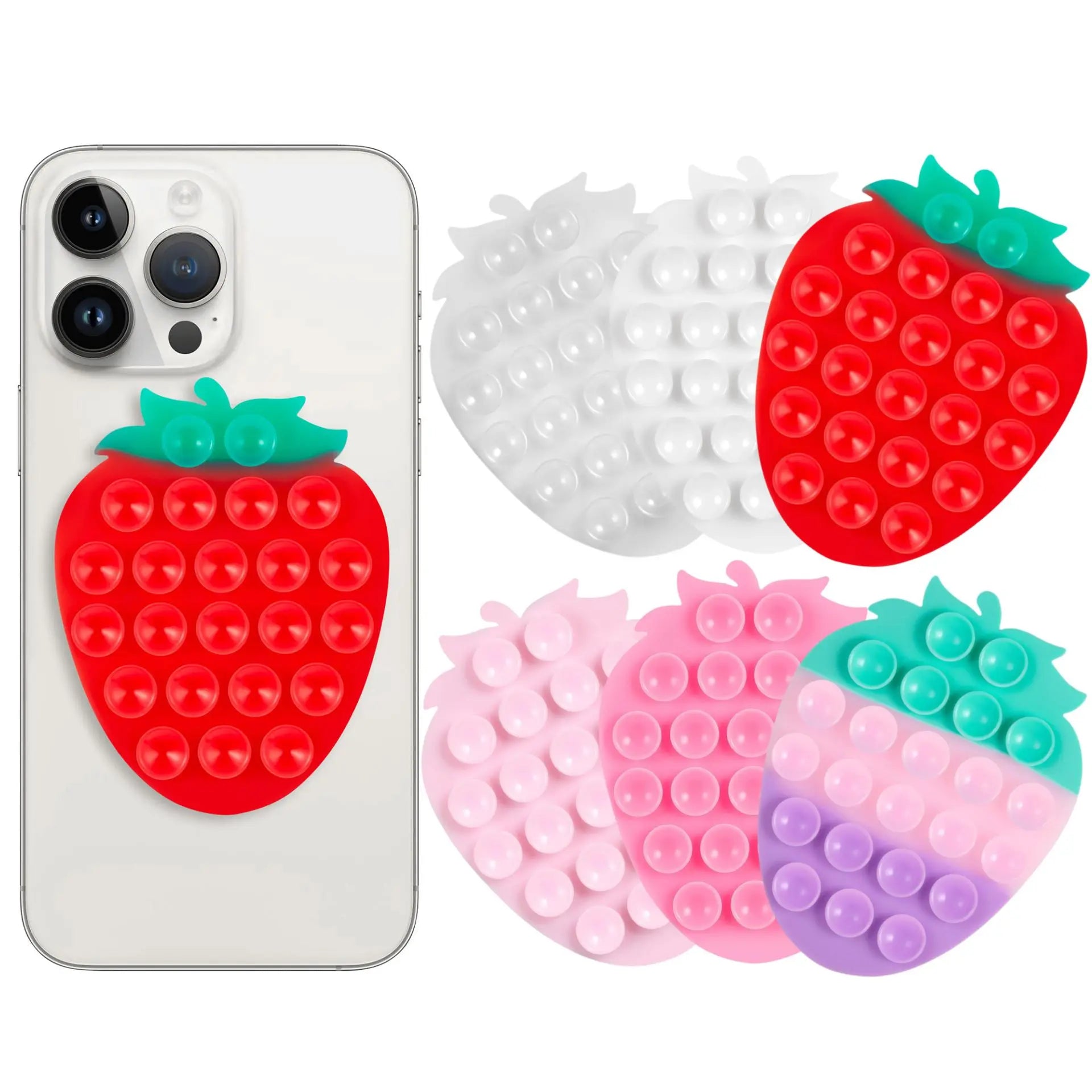 Mixed Color Suction Cup Phone Case Mount, Universal Adhesive Phone Back Holder, Suction Cup Phone Stand, Universal Phone Accessories for Iphone and Android, Phone Holder, Multipurpose Phone Holder, Vacuum Phone Grip