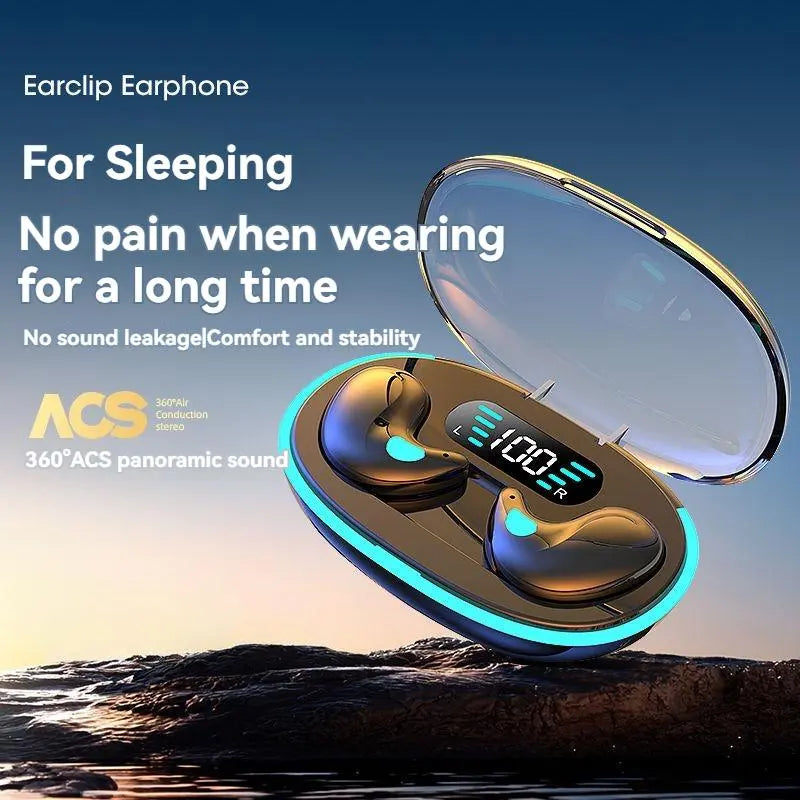 Wireless Earphone (1 Box), True Wireless Earbuds with Digital Display Charging Case, Bluetooth-Compatible Sleeping Earbuds for Sports, Gaming, Running, Swimming