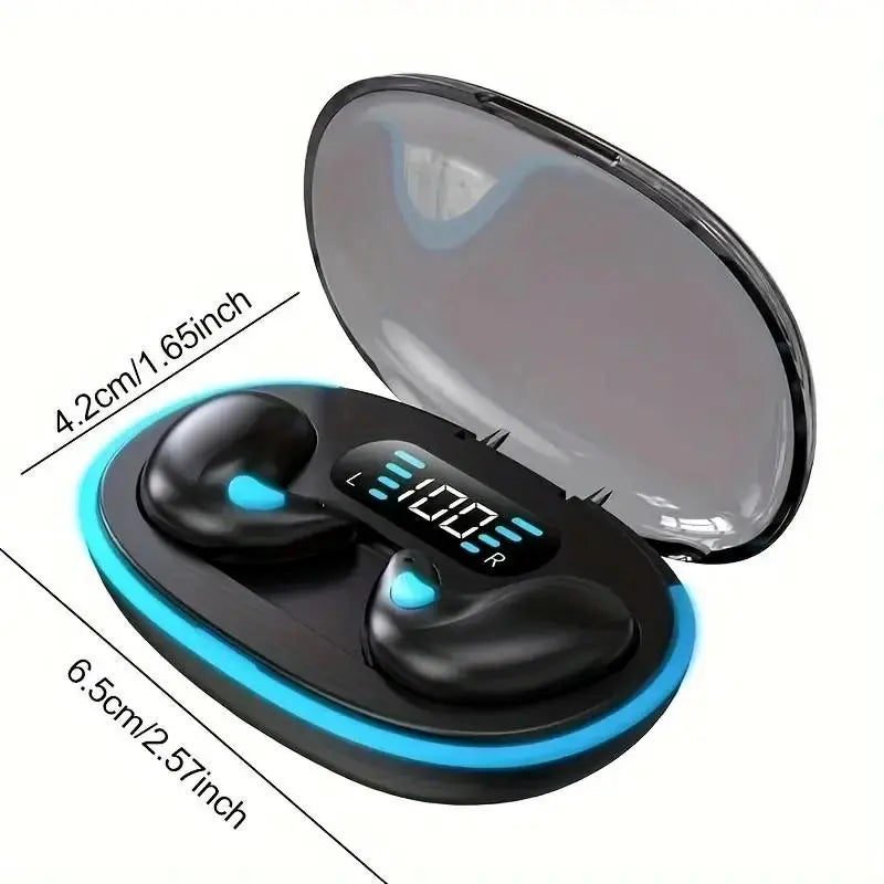 Wireless Earphone (1 Box), True Wireless Earbuds with Digital Display Charging Case, Bluetooth-Compatible Sleeping Earbuds for Sports, Gaming, Running, Swimming