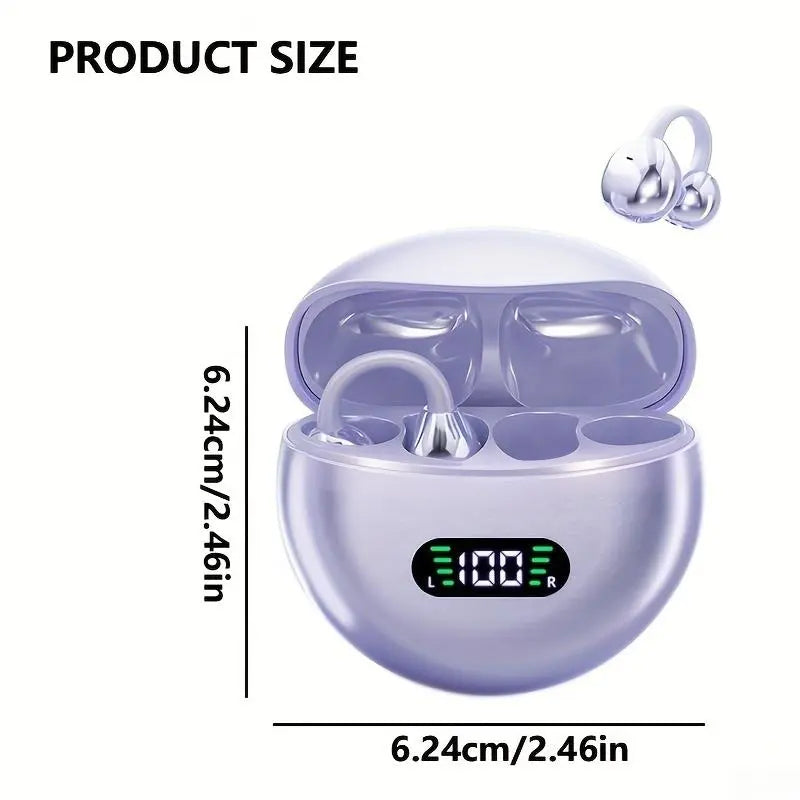 Wireless Open-Ear Headphones, TWS Earbuds with Charging Case, Stereo Sound Earphones for Android & Iphone, Bluetooth-Compatible Earbuds for Sports and Audio, Wireless Earbuds Headset