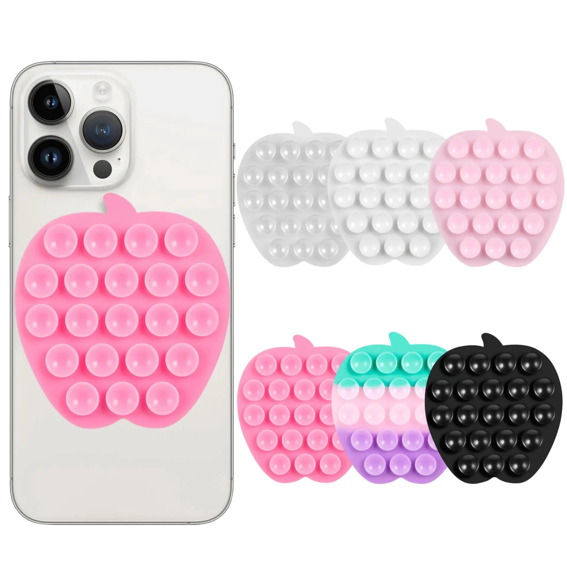 Mixed Color Suction Cup Phone Case Mount, Universal Adhesive Phone Back Holder, Suction Cup Phone Stand, Universal Phone Accessories for Iphone and Android, Phone Holder, Multipurpose Phone Holder, Vacuum Phone Grip