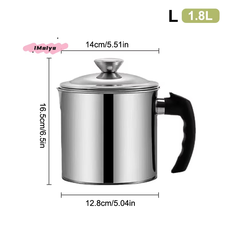 Durable Stainless Steel Oil Pot with Built-In Filter, Easy to Install Design, Leak-Proof and Convenient, Kitchen and Restaurant