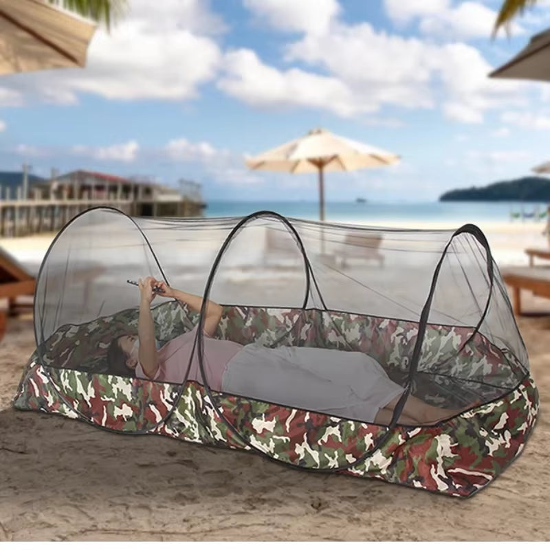 Camping Mosquito Net Tarp Tents Waterproof Travel Folding Portable for Trips Outdoor Garden Single-Door Dormitory Anti-Mosquito.