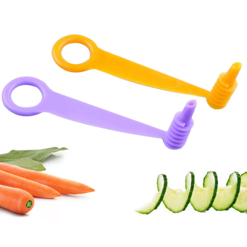 Manual Spiral Screw Slicer Plastic Potato Carrot Cucumber Cutter Slicer Fruit Vegetables Tools Kitchen Gadgets Accessories
