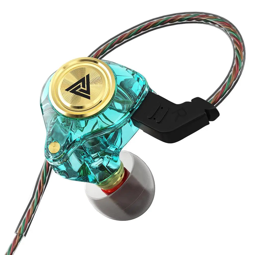 Portable Wired In-Ear Earphones with Mic, Hi-Fi 3D Stereo Sound, Noise Cancelling Headphones for Gaming, Gym and Sports