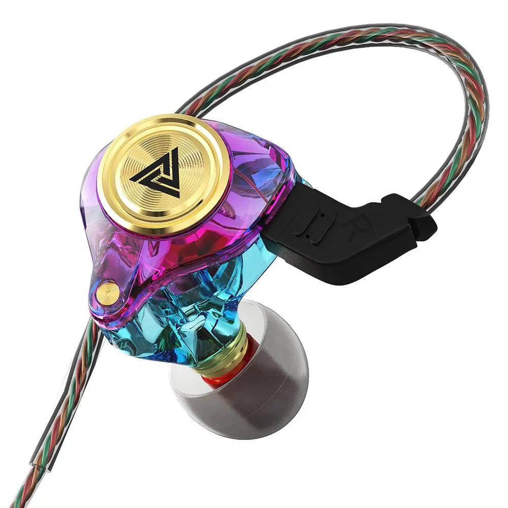 Portable Wired In-Ear Earphones with Mic, Hi-Fi 3D Stereo Sound, Noise Cancelling Headphones for Gaming, Gym and Sports