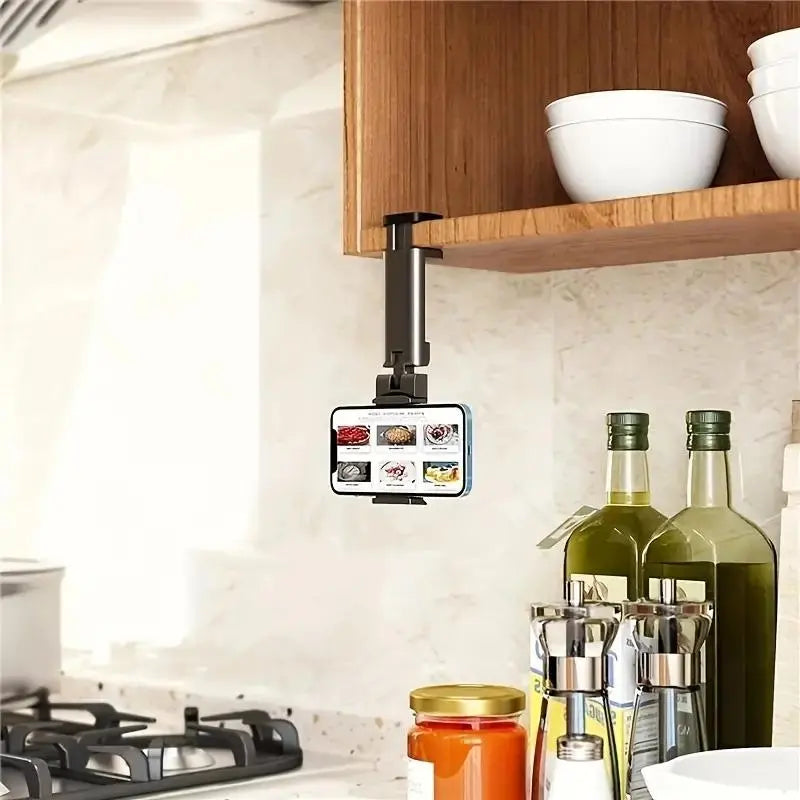 1 Count Universal 360-Degree Rotatable Multi-Angle Adjustable Phone Stand, Cell Phone Mount, Phone Accessories for Flights, Travel and Business Trips #GLOBAL PICKS