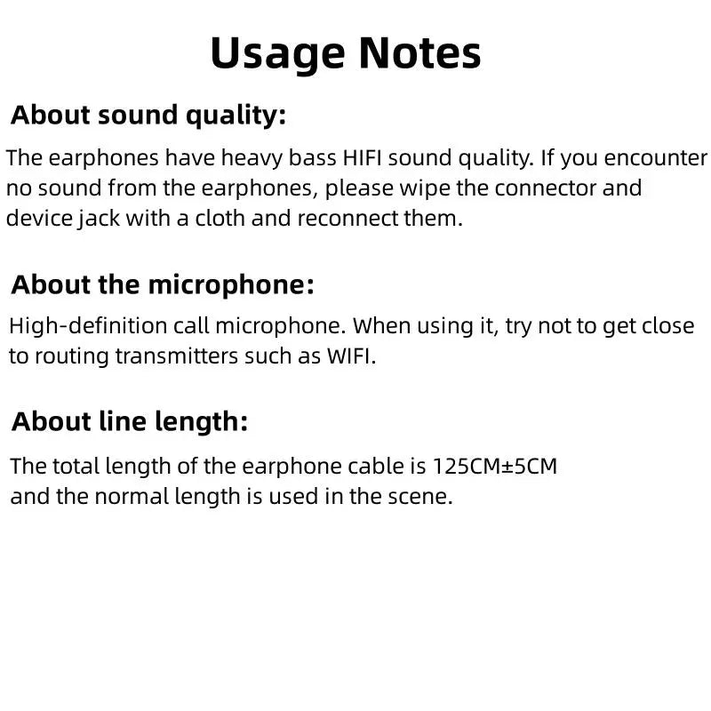 Portable Wired In-Ear Earphones with Mic, Hi-Fi 3D Stereo Sound, Noise Cancelling Headphones for Gaming, Gym and Sports