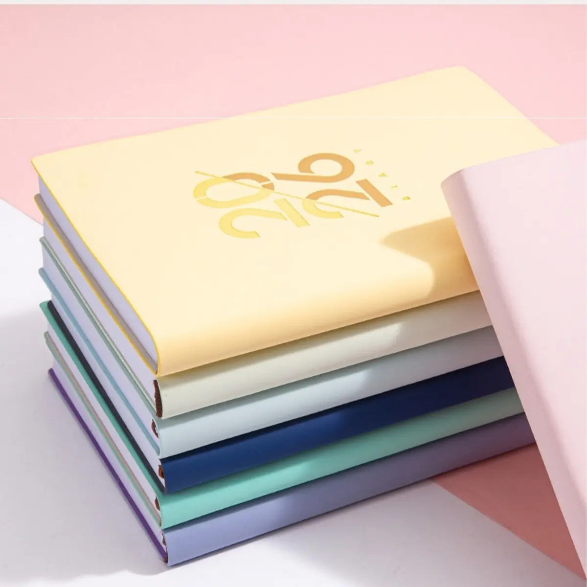 A5 PU Leather Cover Notebook, Weekly & Monthly Planner Diary, School Agenda Organizer, Learning Office Supplies, Multilingual Inner Pages