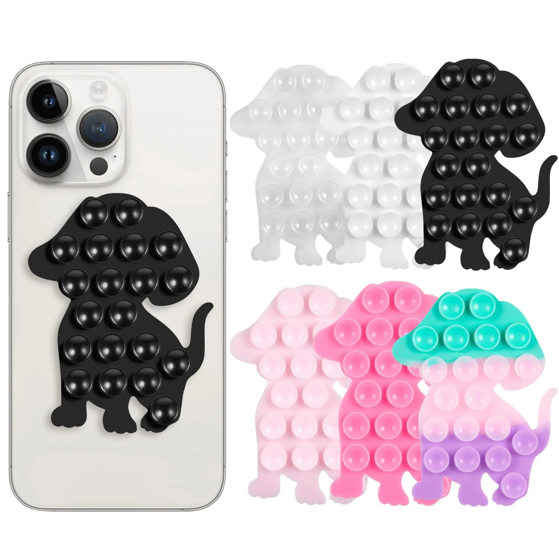 Mixed Color Suction Cup Phone Case Mount, Universal Adhesive Phone Back Holder, Suction Cup Phone Stand, Universal Phone Accessories for Iphone and Android, Phone Holder, Multipurpose Phone Holder, Vacuum Phone Grip