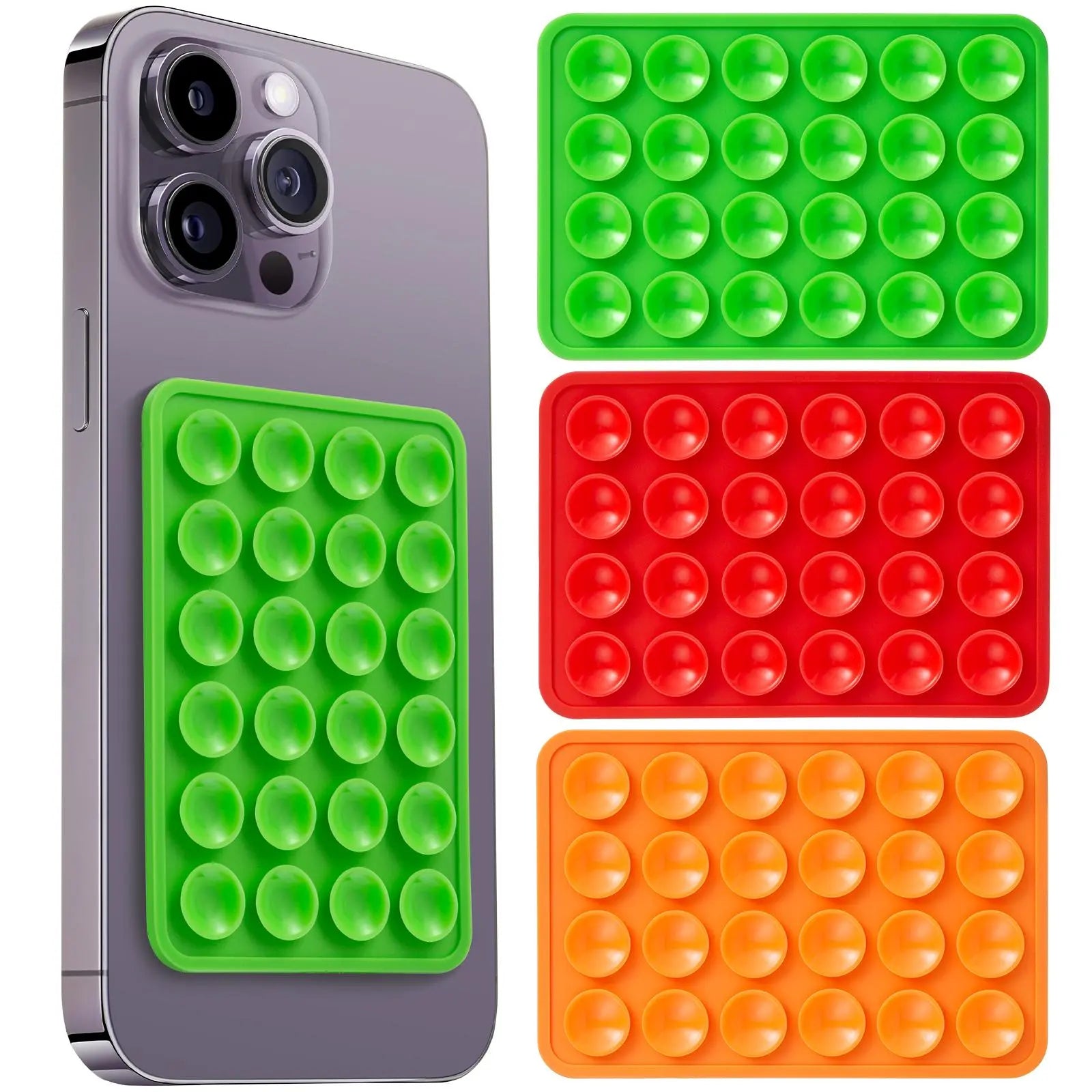 Mixed Color Suction Cup Phone Case Mount, Universal Adhesive Phone Back Holder, Suction Cup Phone Stand, Universal Phone Accessories for Iphone and Android, Phone Holder, Multipurpose Phone Holder, Vacuum Phone Grip