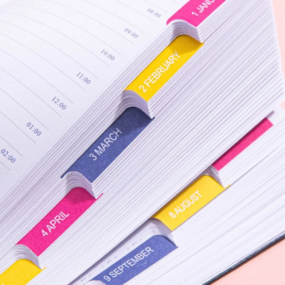 A5 PU Leather Cover Notebook, Weekly & Monthly Planner Diary, School Agenda Organizer, Learning Office Supplies, Multilingual Inner Pages