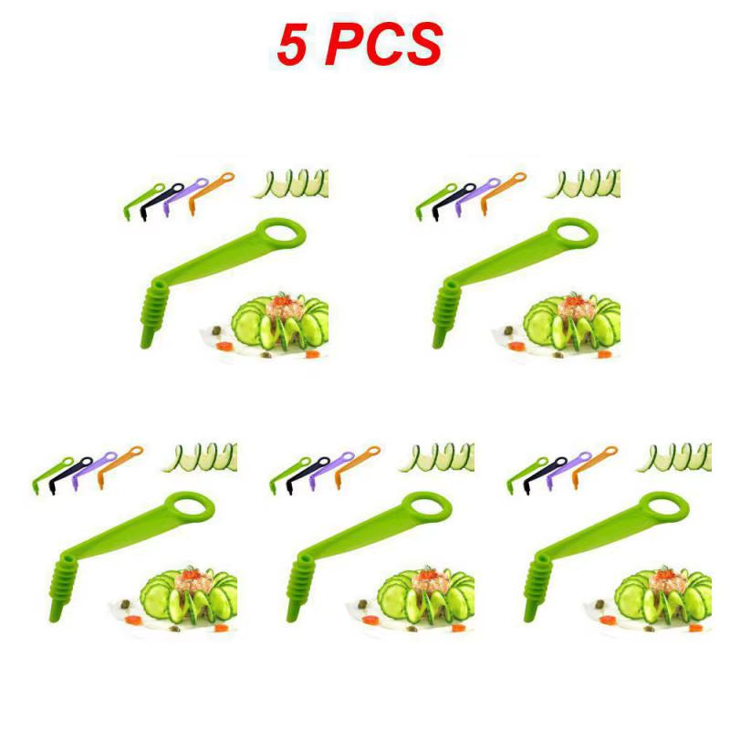 Manual Spiral Screw Slicer Plastic Potato Carrot Cucumber Cutter Slicer Fruit Vegetables Tools Kitchen Gadgets Accessories