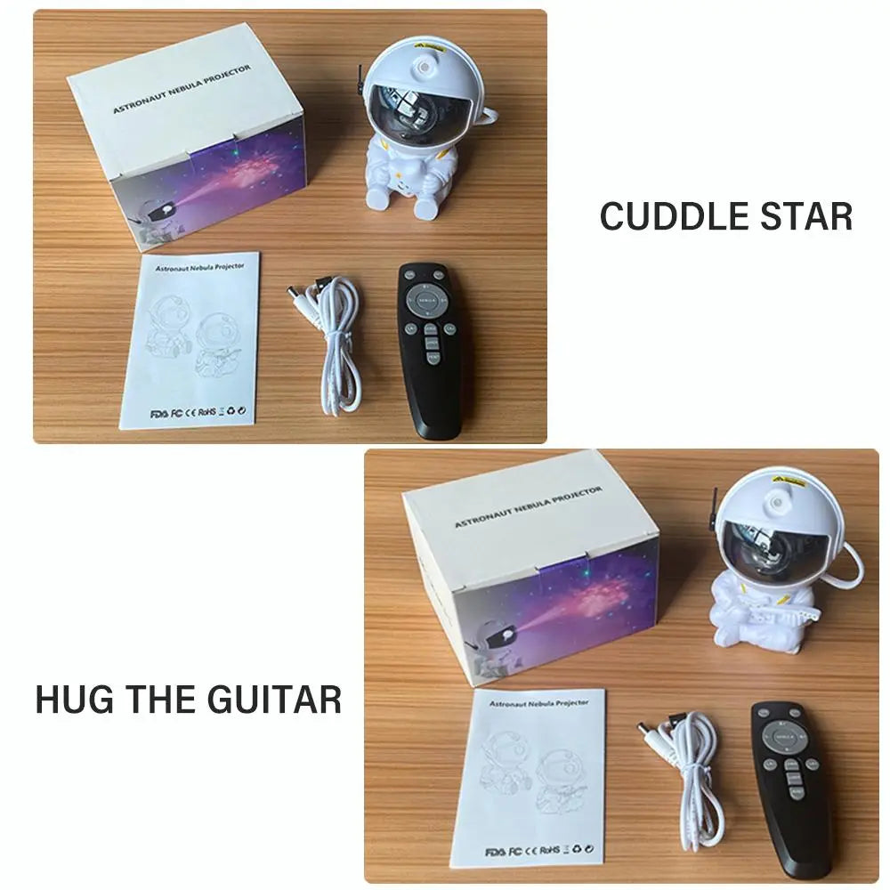 Galaxy Projector Light, Mini Astronaut Nebula Projector LED Lights for Bedroom, Starry Night Projector with Remote Control for Playroom Home Theater, Starlight Projector, Gift